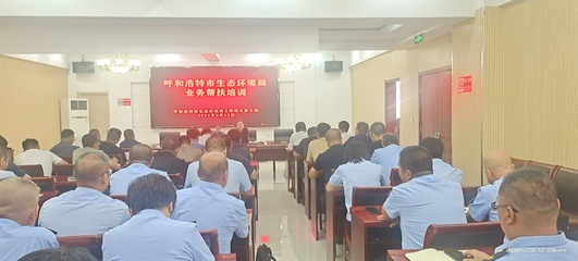 中共呼和浩特市生态环境局党组赴土左旗开展业务帮扶培训工作